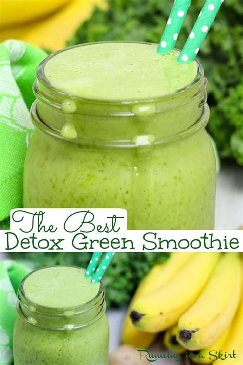 Green Detox Smoothie Recipe Simple And Easy Running In A Skirt