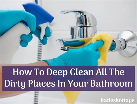 How to Deep Clean a Bathroom - KatiesKottage