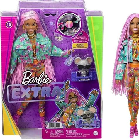 Mattel Toys Barbie Extra Doll In Floral In Floralprint Jacket