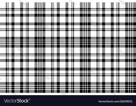 Diagonal Black White Check Plaid Seamless Pattern Vector Image