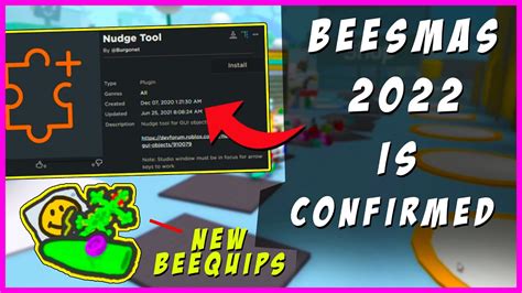 Beesmas 2022 Is CONFIRMED In Bee Swarm Simulator Roblox YouTube