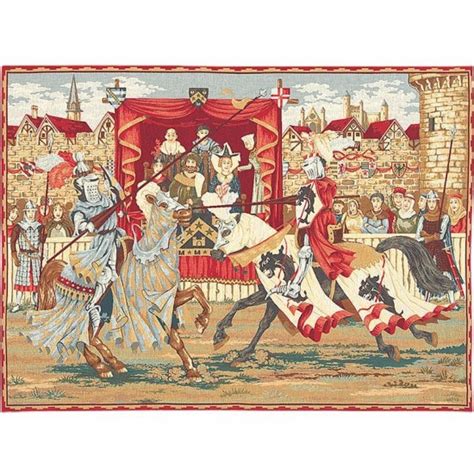 The Medieval Joust Tapestry Jousting Tapestry Medieval