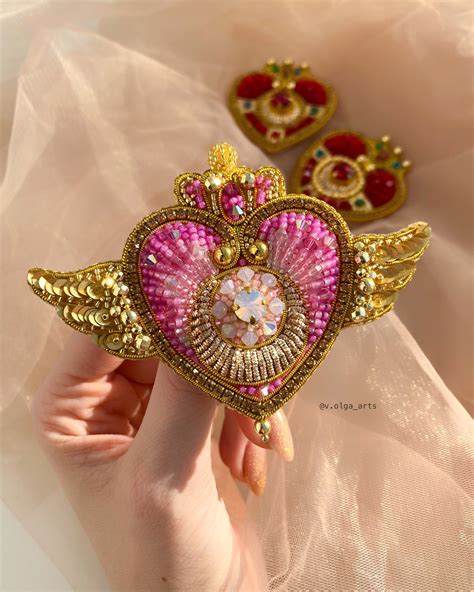 Sailor Moon Brooch Crisis Moon Compact Cosmic Heart Compact Etsy