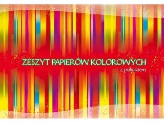 Zeszyt pap kolorowych A4 10 z połyskiem wycinanka Reszka Sklep Rękodzieło