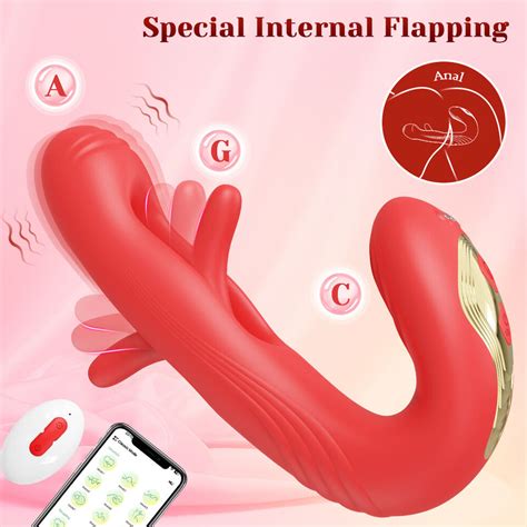 Patting Rabbit Vibrator Tapping G Spot Dildo Massager Flapping Sex Toy