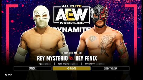 Rey Mysterio Vs Rey Fenix AEW Fight Forever YouTube