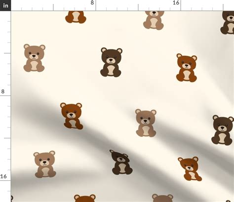 Cute Baby Bear Fabric Spoonflower