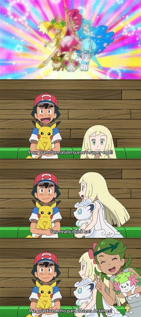 Ash Likes Magical Girl Transformation Sequences Pokémon Sun And Moon