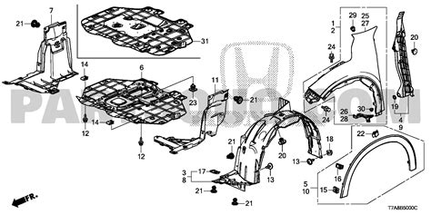 6 BODY PARTS Honda HONDA HR V General 18T7AF01 Parts Catalogs