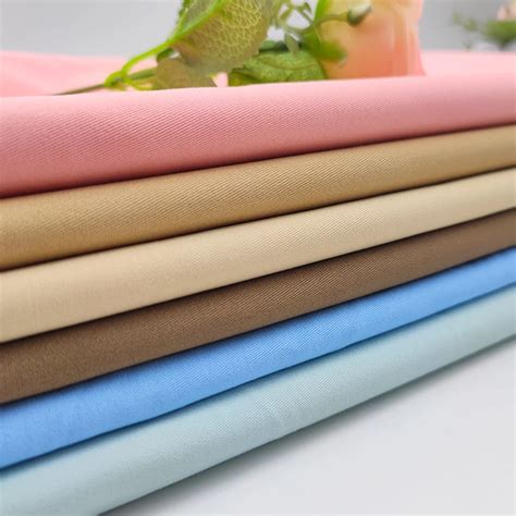 Custom Peach Twill Cotton Fabrics Textile 97 Cotton 3 Spandex Twill