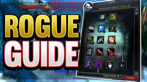 Wow Classic Rogue Pvp F A Q Pshero Rogue Guide Youtube