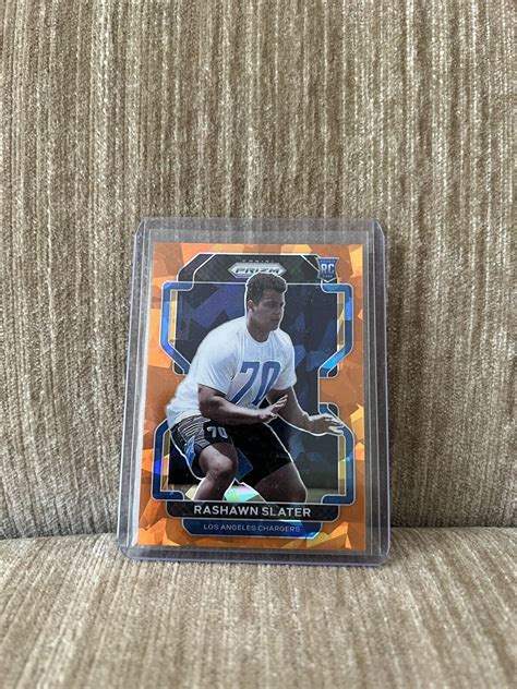 Rashawn Slater Panini Prizm Rc Rookie Orange Ice Chargers Ebay