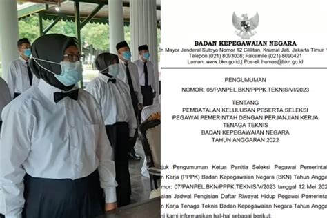 ASTAGA BKN Batalkan Kelulusan Peserta Seleksi PPPK Tenaga Teknis Tahun