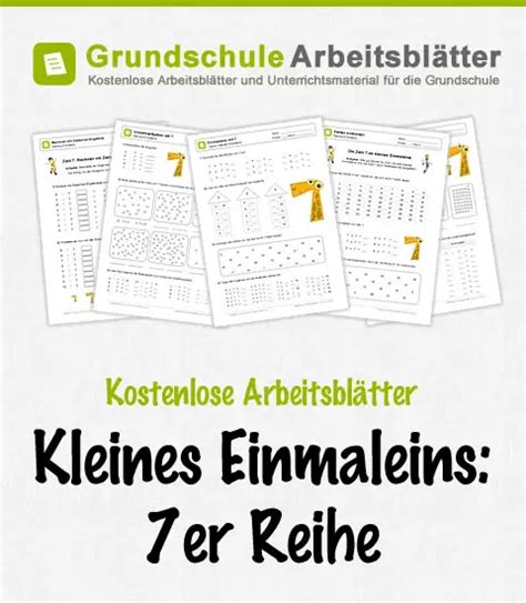 Einmaleins Arbeitsblatt Zum Ausdrucken Er Reihe Einmaleins Images