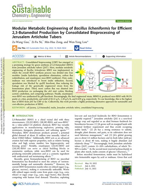 Pdf Modular Metabolic Engineering Of Bacillus Licheniformis For