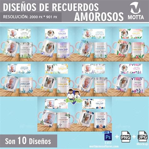 DiseÑos Para Tazas Recuerdos Memoriales Para Difuntos