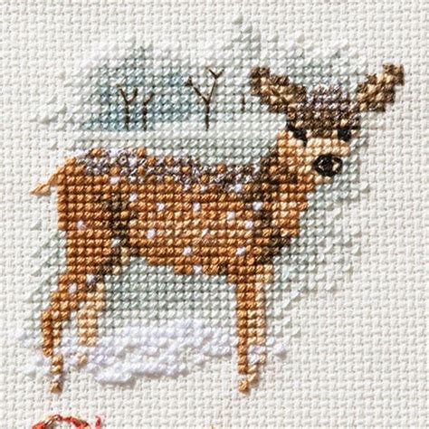 Christmas Cross Stitch Card Kit By Bothy Threads Let It Snow Etsy