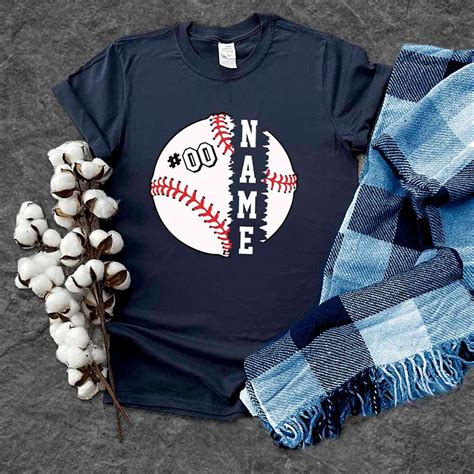 Custom Name Baseball Shirt Baseball Mom Dad Tee Baseball Team Name