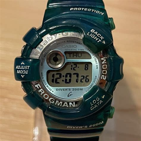 WTS Casio G Shock Baby G Frogman BGW 103 Green Blue Digital Watch R