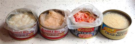 Eating & ...: Canned Crab Compared: Spoiler - Disappointing