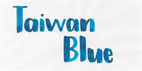 Ink Review 1266 Robert Oster Taiwan Blue Mountain Of Ink