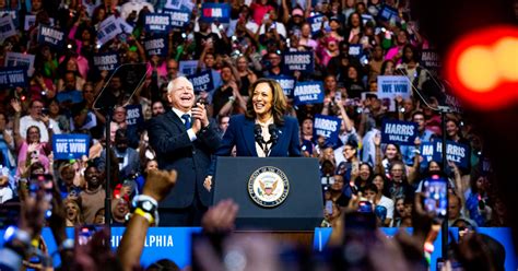 Election 2024 Harris And Walz Hold Rallies In Wisconsin And Michigan