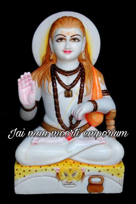 White Painted Marble Balak Nath Statue For Temple Size To Feet