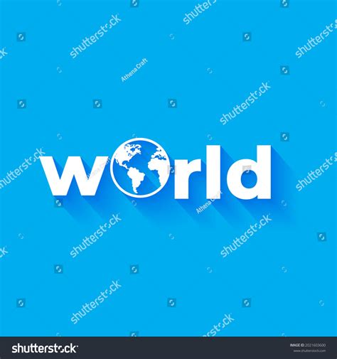 Logo World Vector Icon Text Logo Stock Vector (Royalty Free) 2021603600 ...