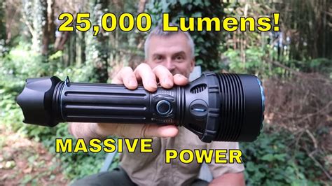 olight xr marauder flashlight  lumens youtube