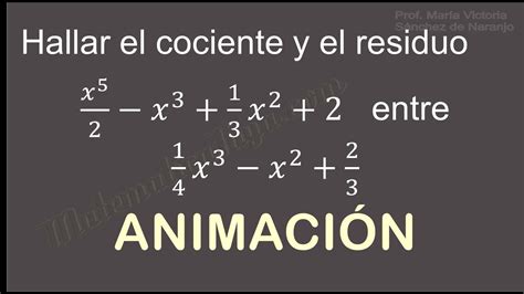 Como Sacar El Cociente De Una Division Trimapa