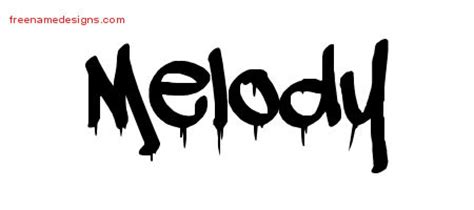 Graffiti Name Tattoo Designs Melody Free Lettering Free Name Designs