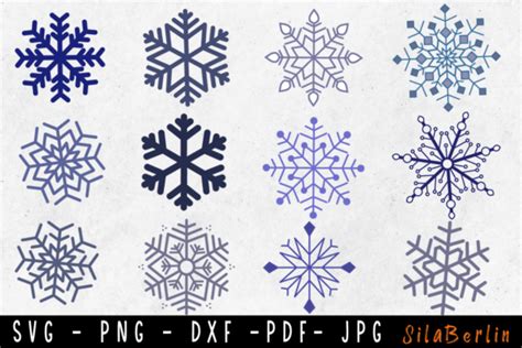 Snowflake Svg Snowflake Svg Bundle Graphic By Silaberlin Creative