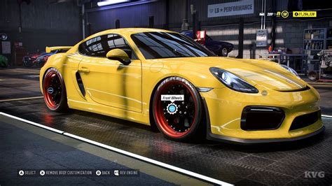 Need For Speed Heat Porsche Cayman GT4 2015 Customize Tuning Car