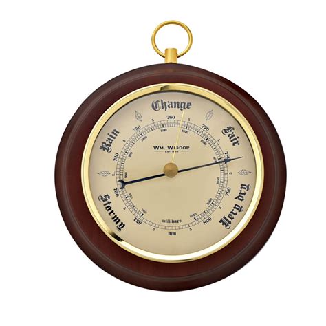 Wm Widdop Wooden Barometer Uk