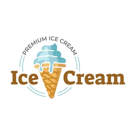 Ice Cream Logo Design Ice Cream Shop Logo Badges And Labels Gelateria