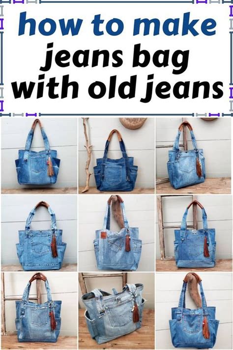 How To Make Jeans Bag With Old Jeans In Denim Bag Diy Diy Jeans