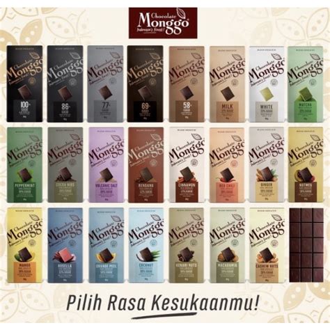 Jual Chocolate Monggo 80gr Cokelat Monggo Chocolate Dark