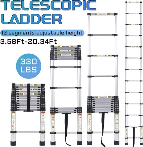 Snapklik Telescopic Ladder Ft Rikade Aluminum Telescoping Ladder