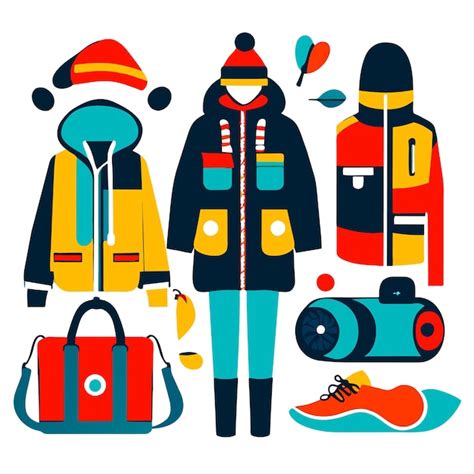 Premium Vector Winter Clothes And Essentials Collection Vector