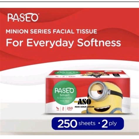 Jual Tissue PASEO Isi 250 Sheets 2 Ply Edisi Minion Shopee Indonesia