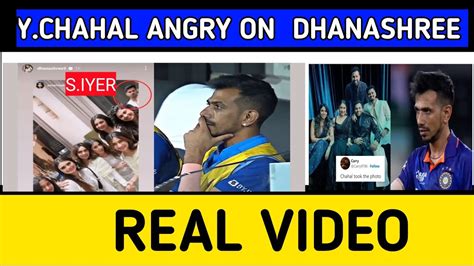 Yuzvendra Chahal Really Angry On Wife Dhanashree S Lyer After Their