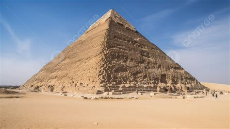 Piramida Giza Di Atas Pasir Gurun Gambar Piramida Mesir Latar Belakang