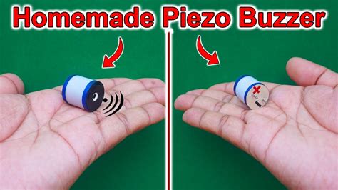 How To Make Piezo Buzzer At Home Homemade Mini Simple Piezo Buzzer