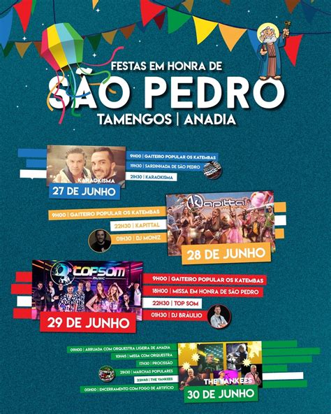 Festas Em Honra De São Pedro 2024 Tamengos