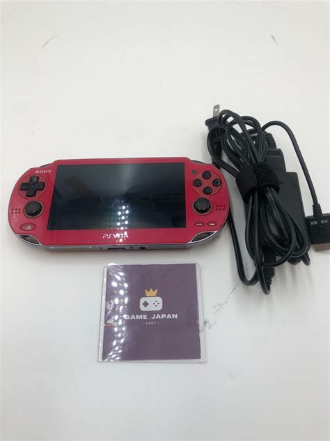 Ps Vita Cosmic Red Pch Za Console Charger Psv Used Japan Jp