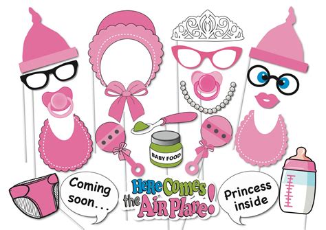 Diy Baby Shower Photo Props Baby Shower Photo Booth Props By Postbox