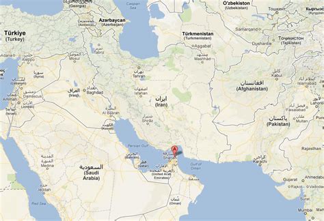 Ras Al Khaimah Map - United Arab Emirates