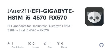 GitHub JAusr211 EFI GIGABYTE H81M I5 4570 RX570 EFI Opencore For