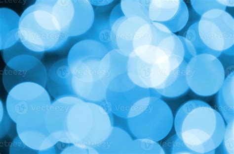 Blue Festive Christmas Elegant Abstract Background With Many Bokeh