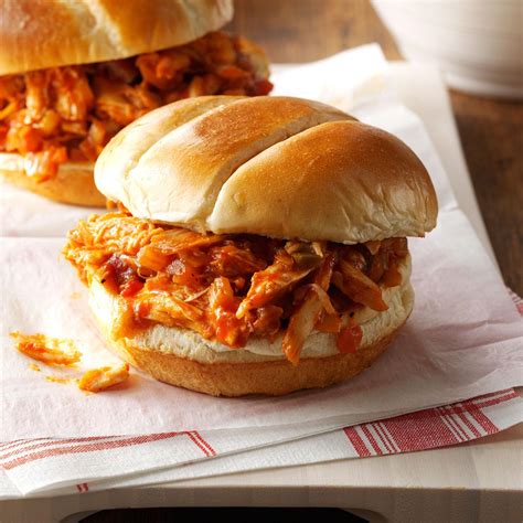 BBQ Chicken Sandwiches Recipe Taste Of Home